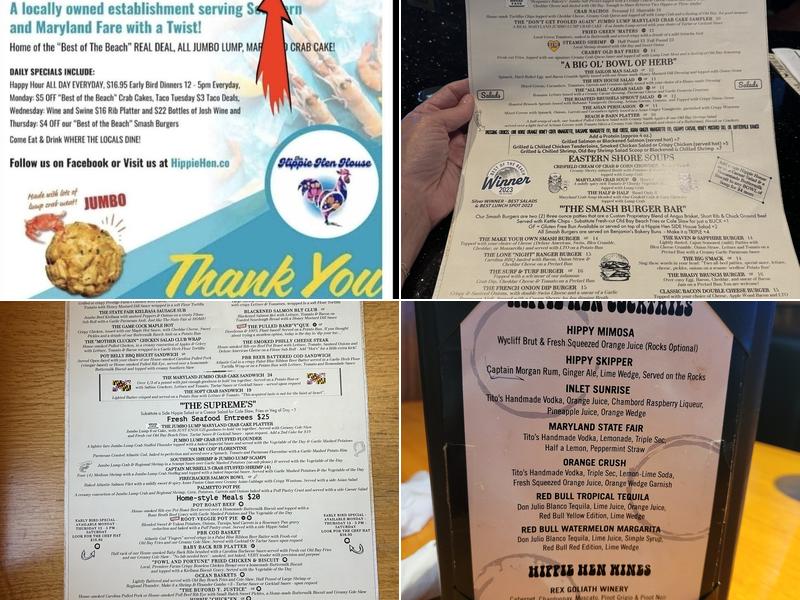 Hippie Hen House Menu