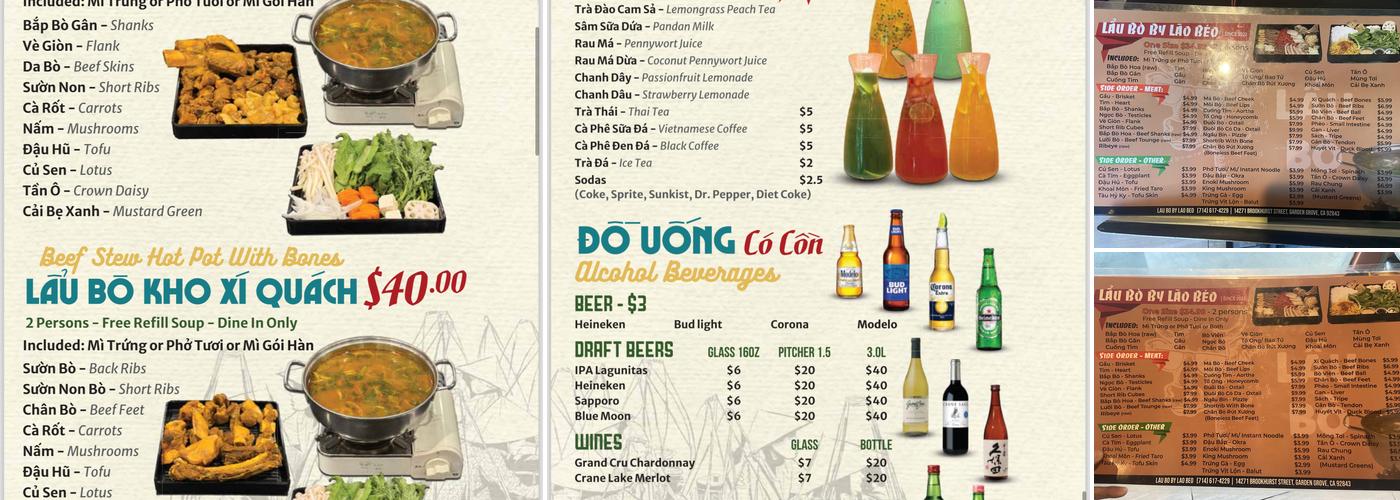 Lau Bo by Lao Beo Menu