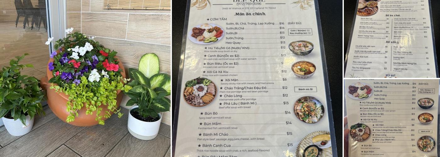 Bếp Quê Menu