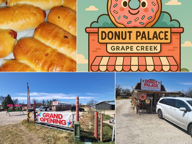 Donut palace 8437 Grape Creek Rd, Grape Creek