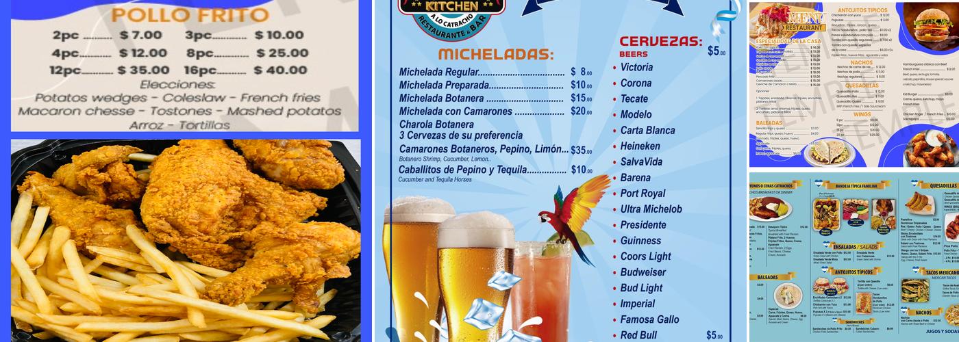 Reyna’s kitchen Menu