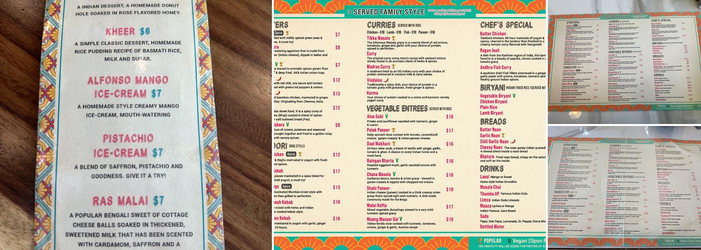 Naan & Curry (Henderson) Menu