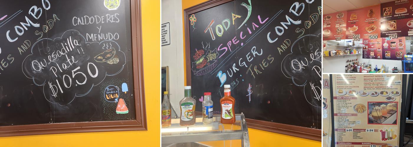 Lola's Taqueria Menu