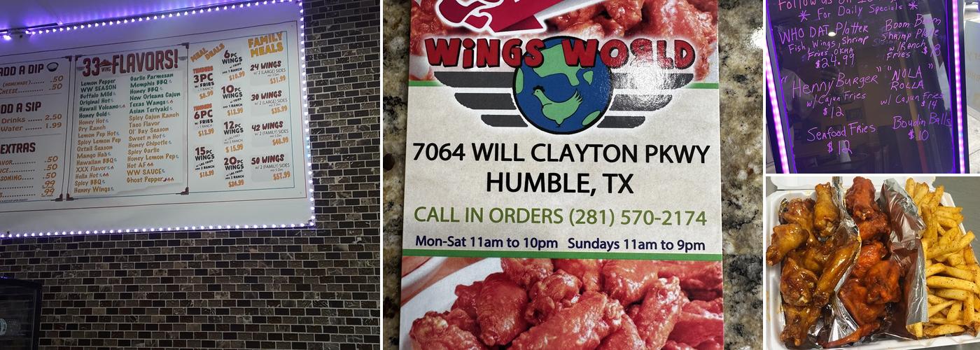 Wings World HTX Menu