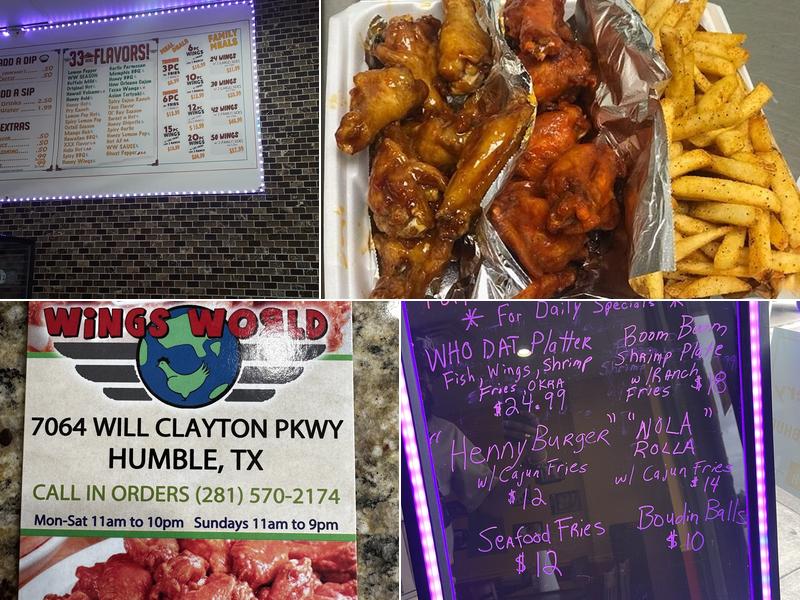Wings World HTX Menu
