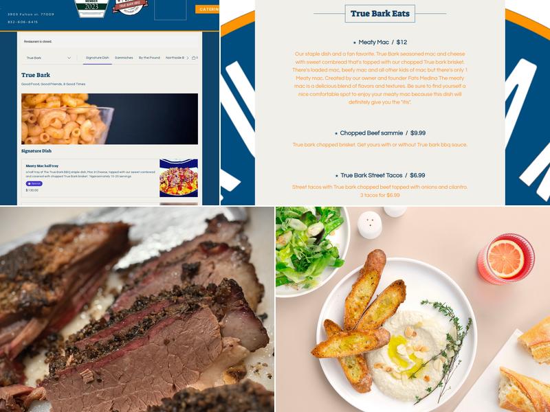 True Bark BBQ Menu