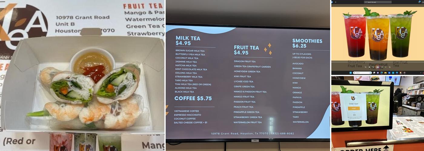K Tea Boba Menu