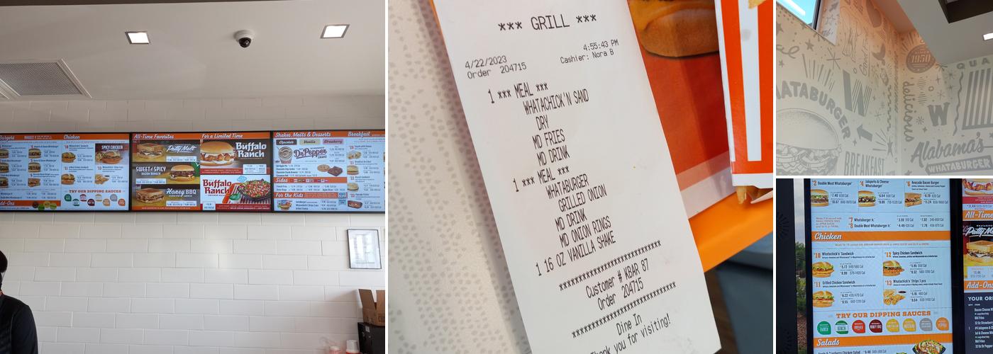 Whataburger Menu