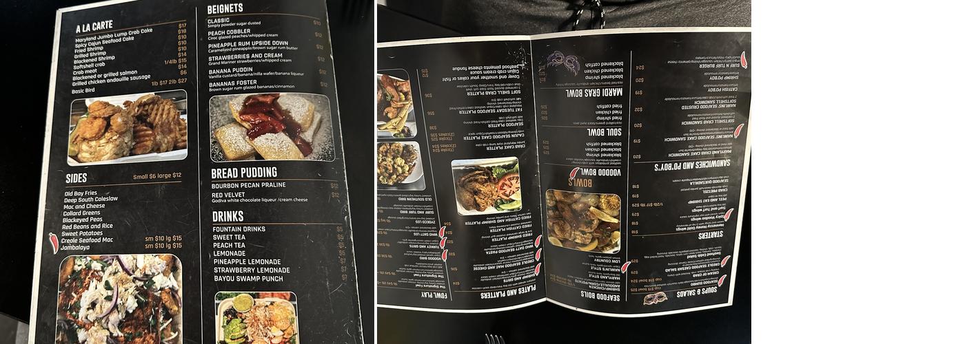 N&N Creole Soul Kitchen Menu