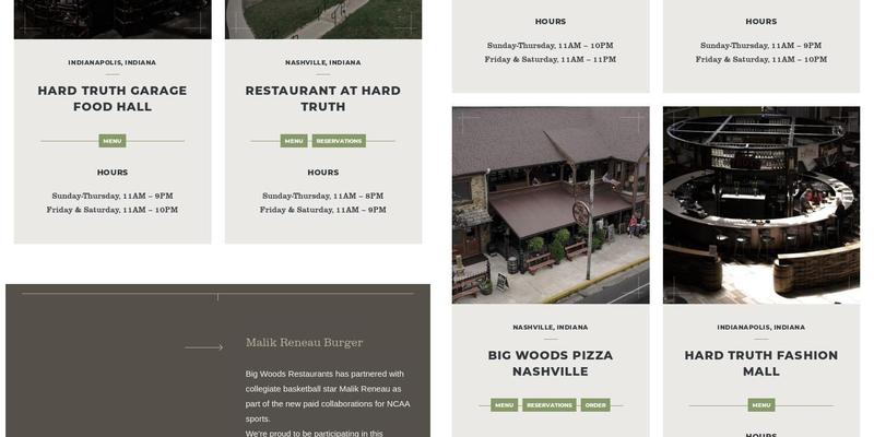 Hard Truth at The Garage Food Hall Menu