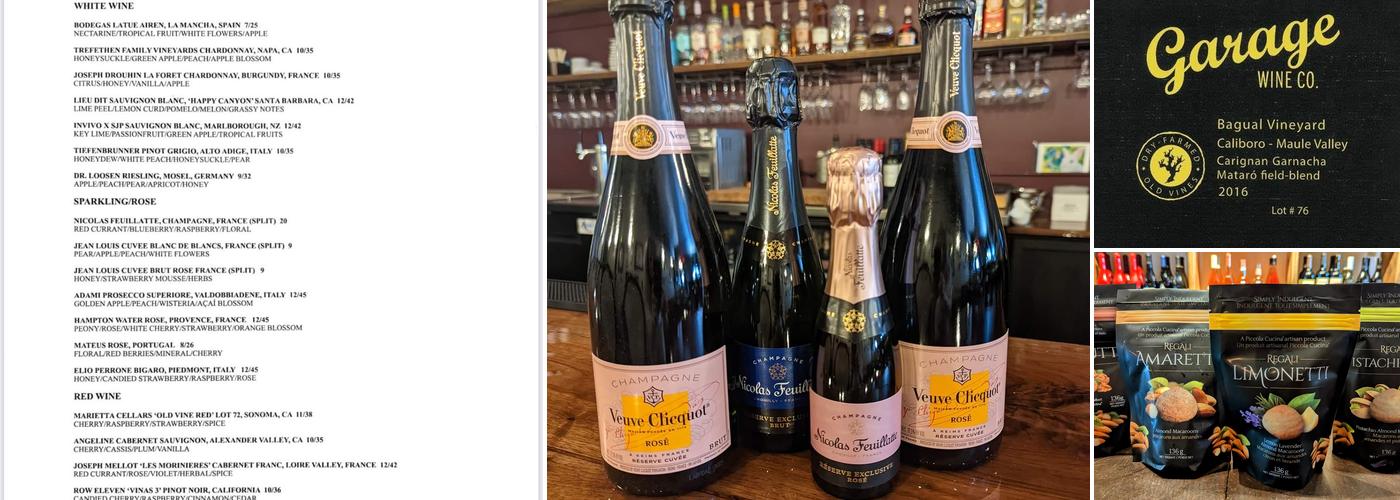 The White Rabbit Wine Bar & Tasting Room Menu