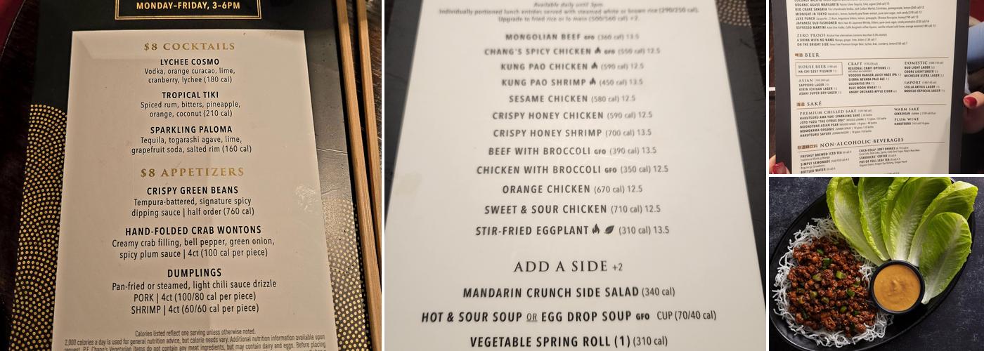P.F. Chang's Menu