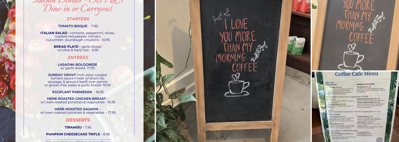 Periwinkle Kitchen & Coastal Cafe Menu