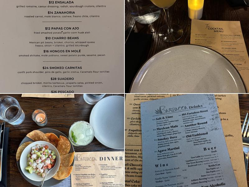 Barbacoa Menu