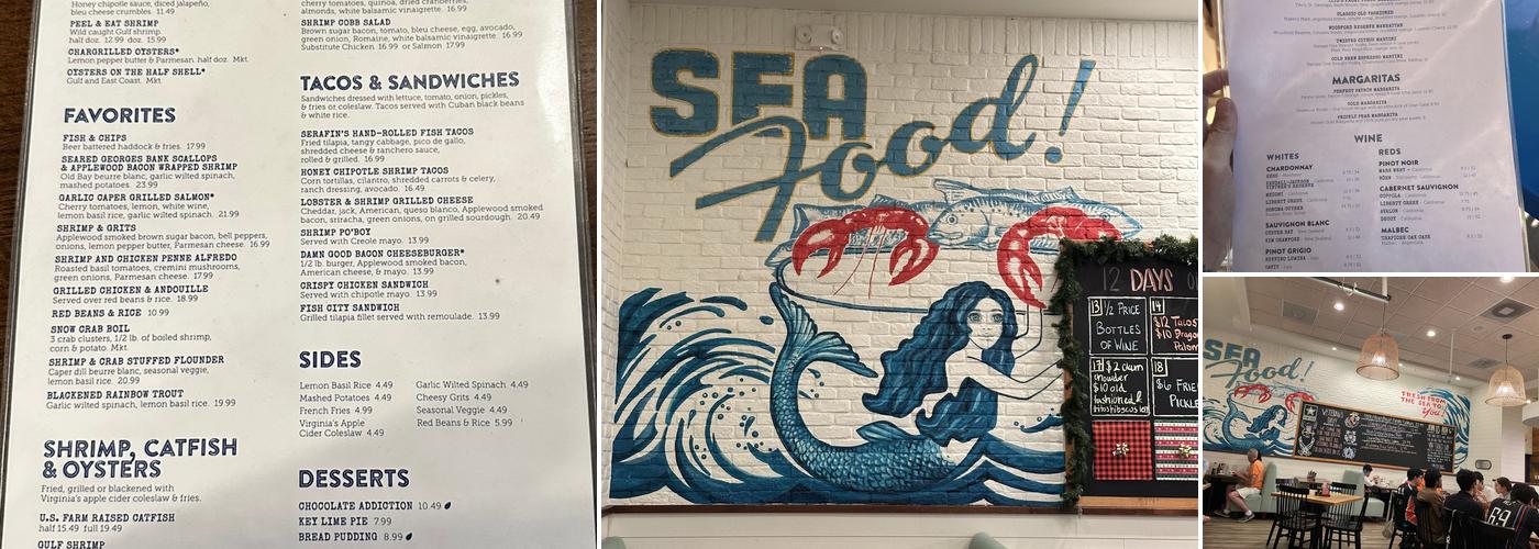 Half Shells Seafood Menu