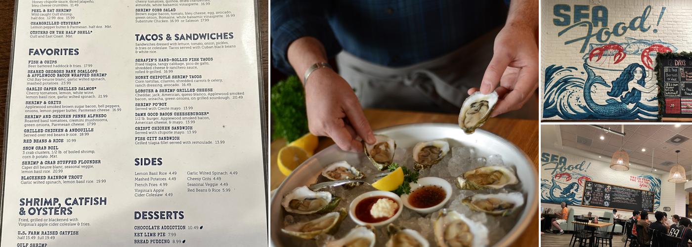 Half Shells Seafood Menu