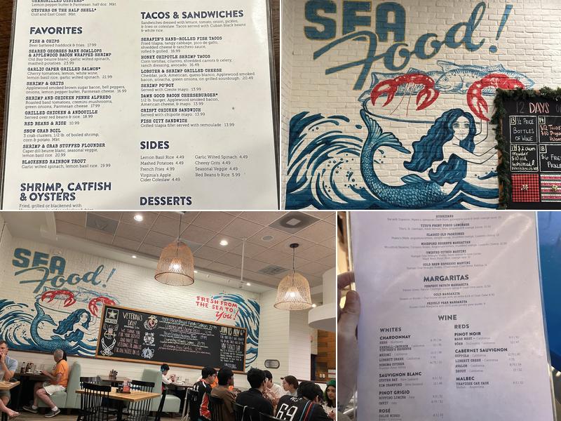 Half Shells Seafood Menu