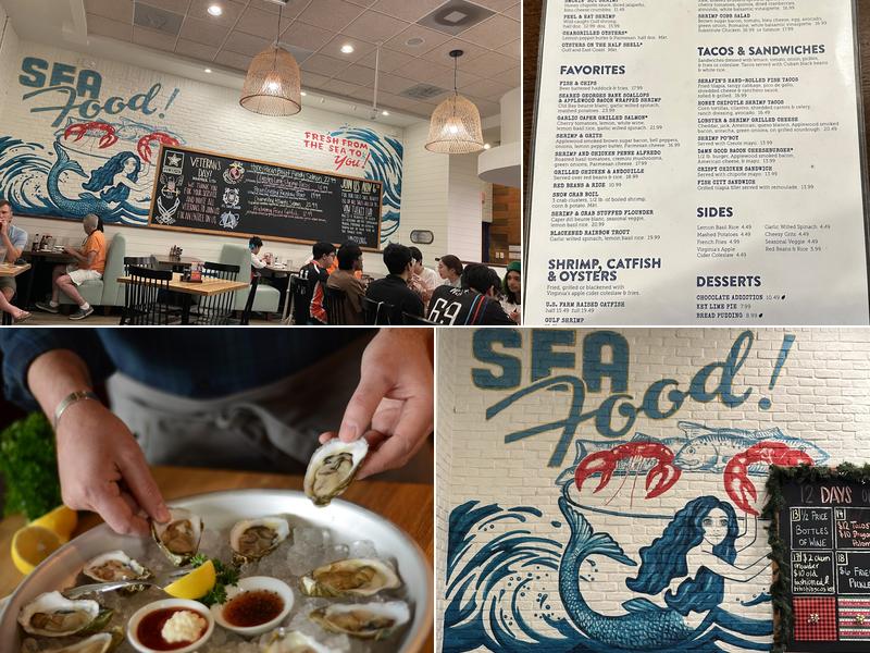 Half Shells Seafood Menu