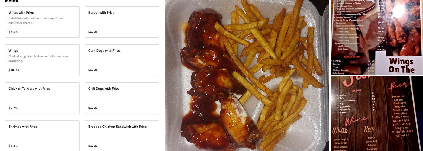 Sam's Pub and Lounge Menu