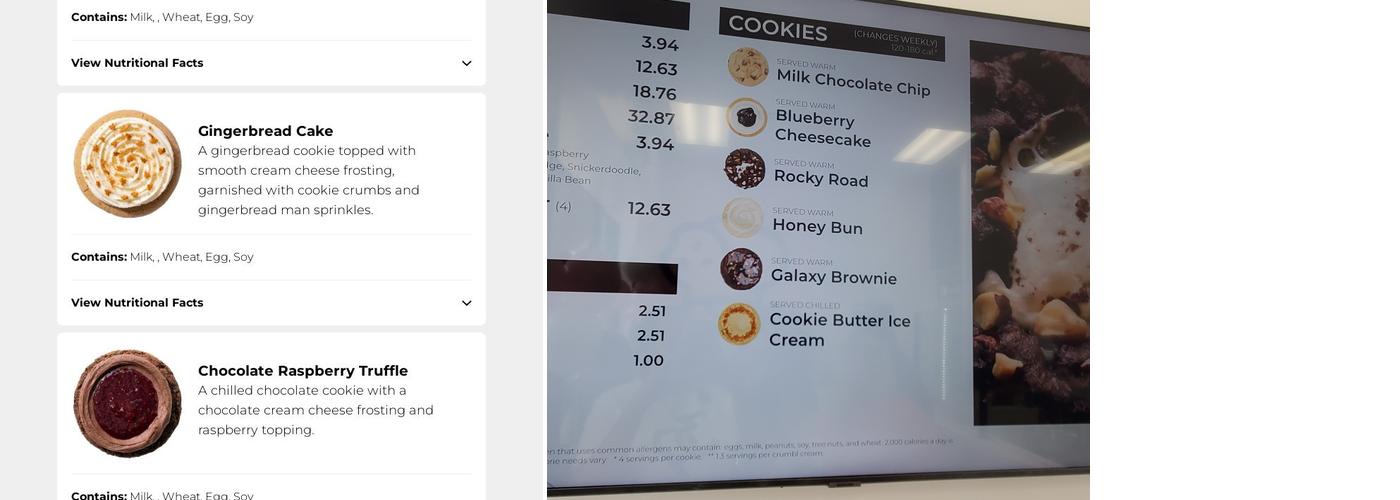 Crumbl Cookies - Clinton Hwy Menu