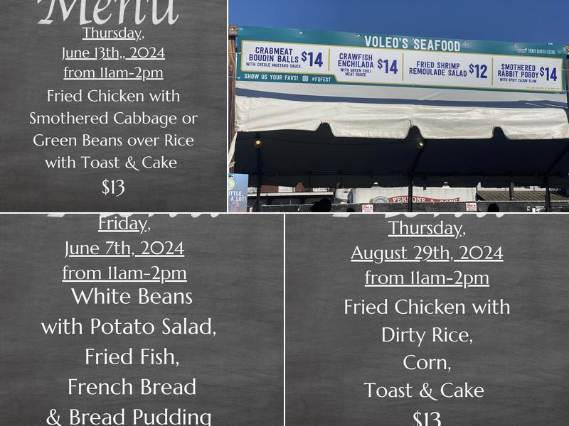 Voleo's Seafood Restaurant Menu