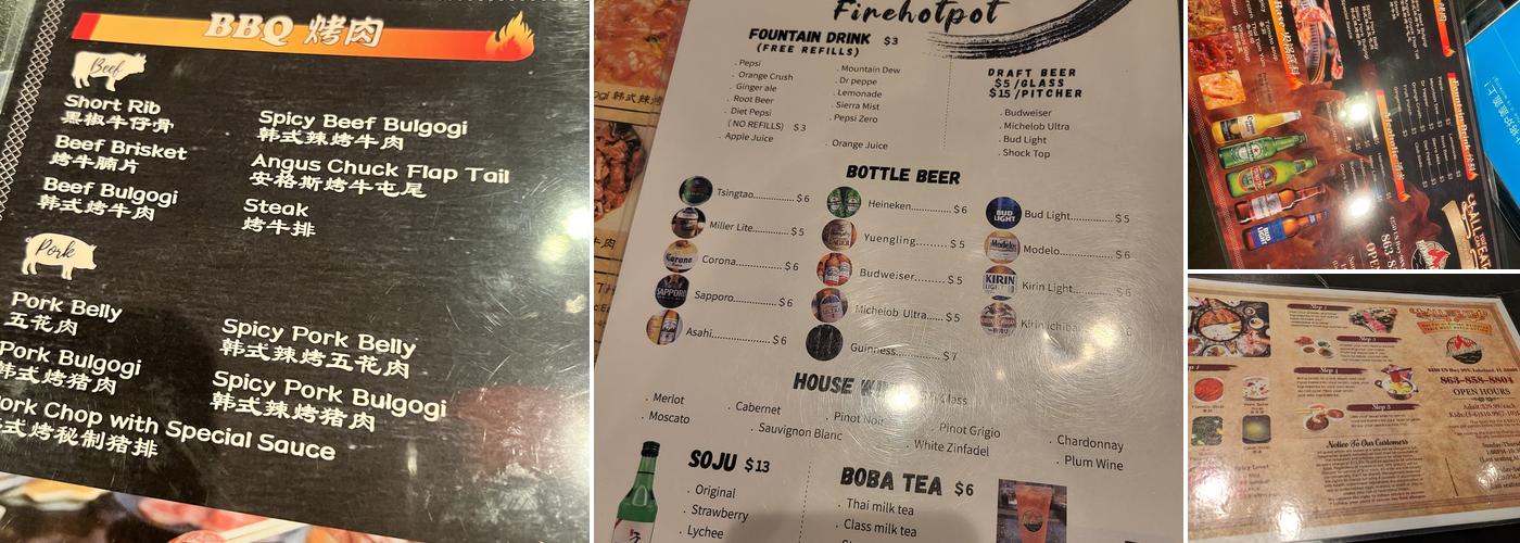 Fire Spot Buffet Menu