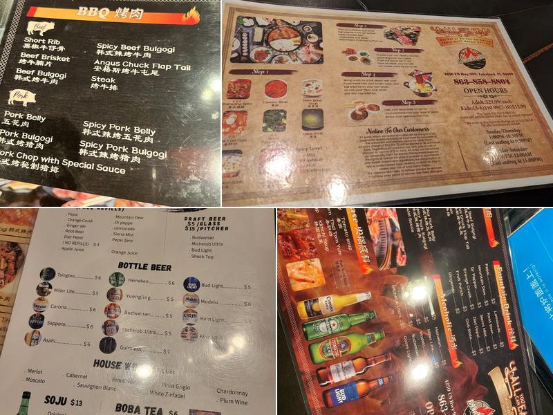 Fire Spot Buffet Menu