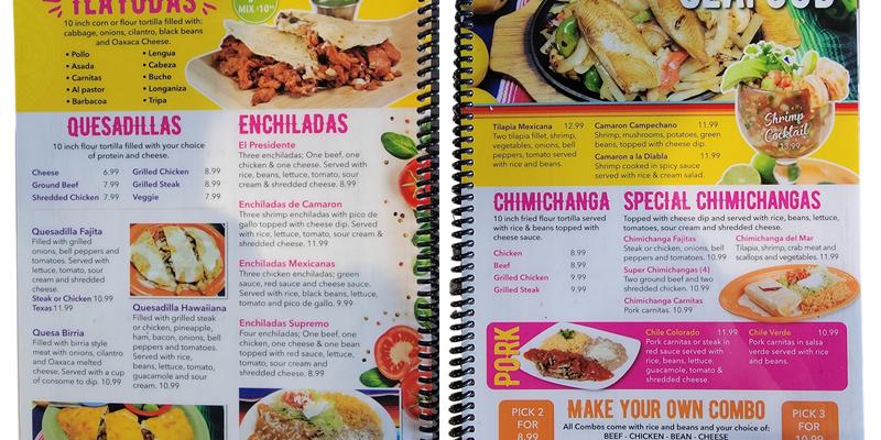 Taqueria Las Lalis Express Menu