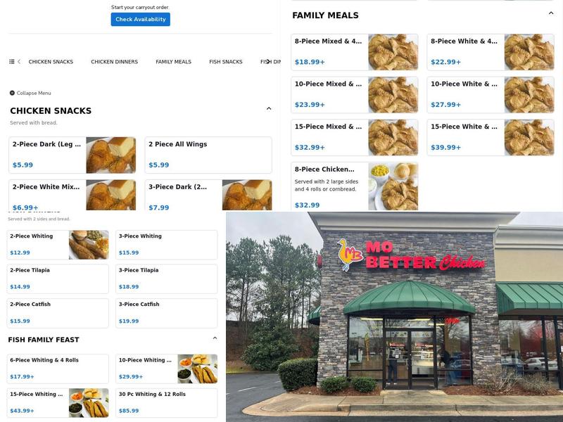 MO BETTER CHICKEN (STONECREST) Menu