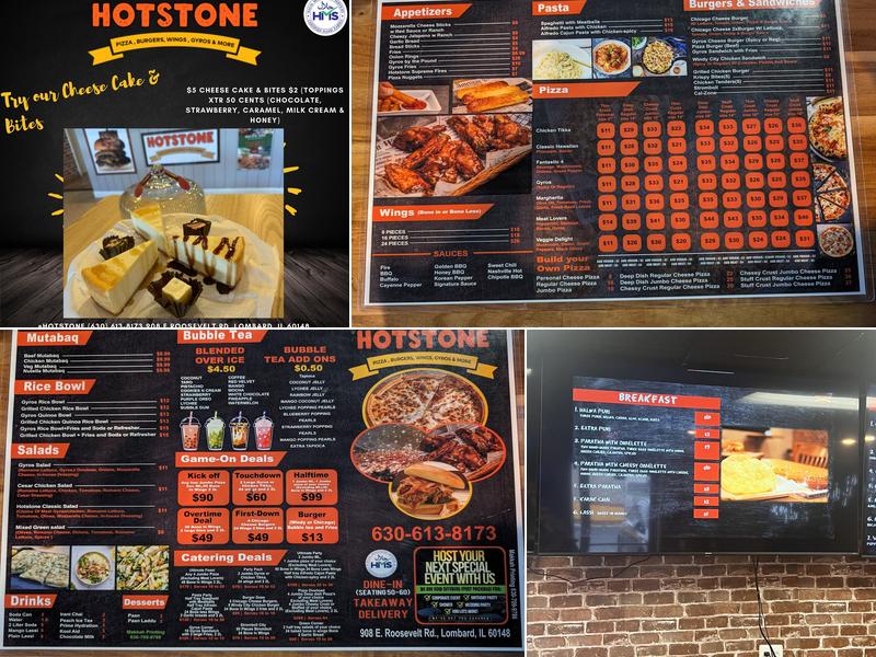 HOTSTONE Menu