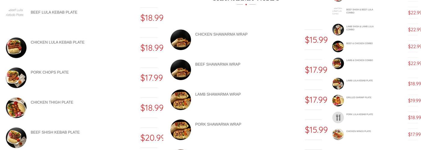 A&V Grill Kitchen Menu