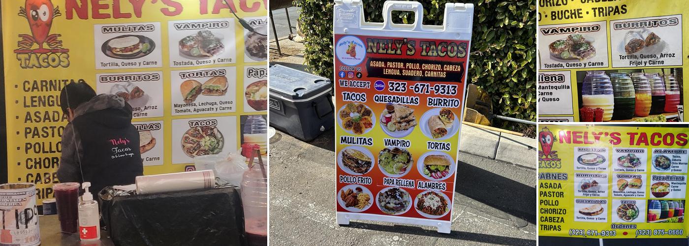 NELY'S TACOS Menu