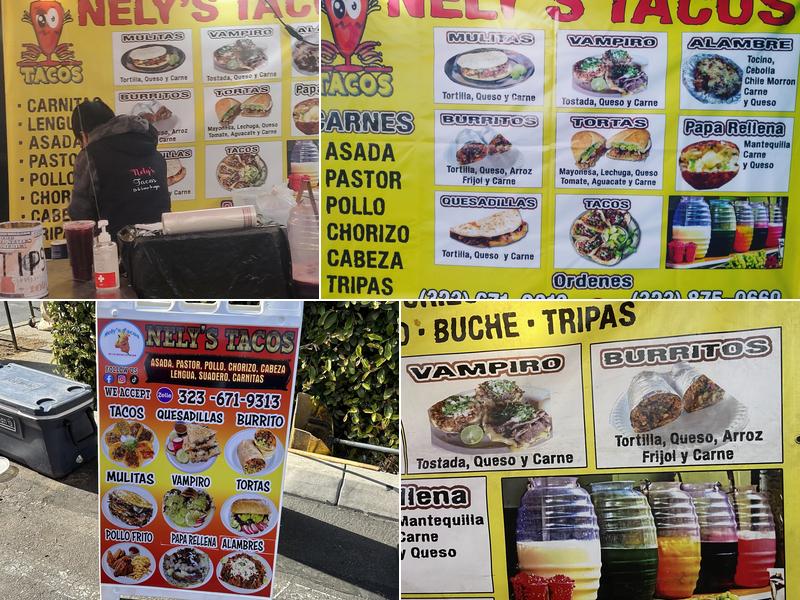 NELY'S TACOS Menu