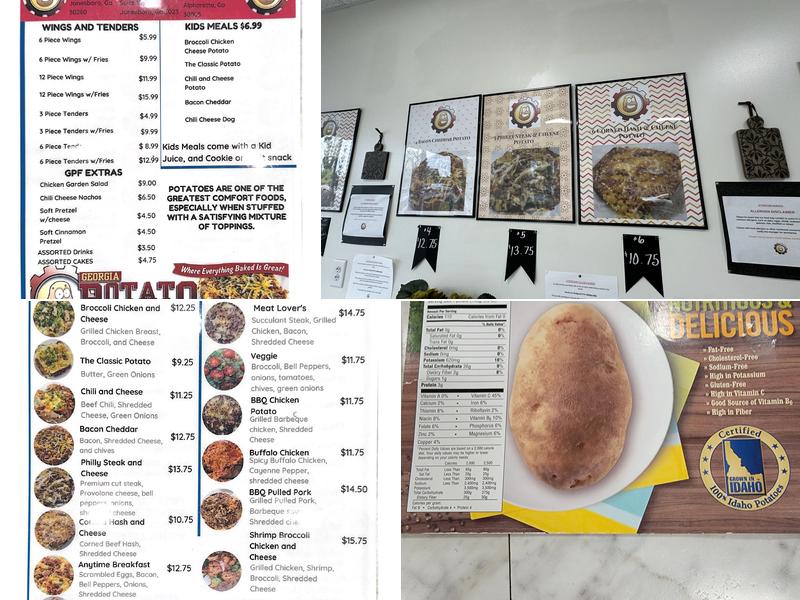 Georgia Potato Factory Menu