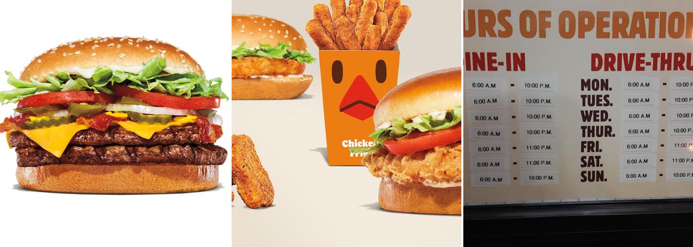 Burger King Menu