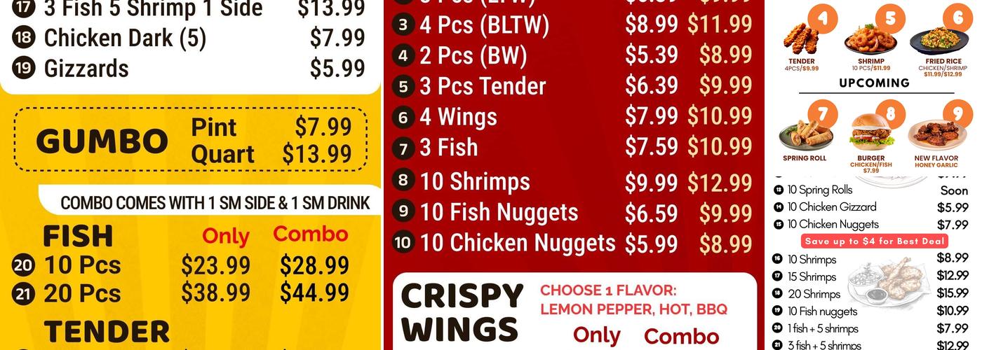 The Hen House Fried Chicken & Seafood - Mansfield Menu