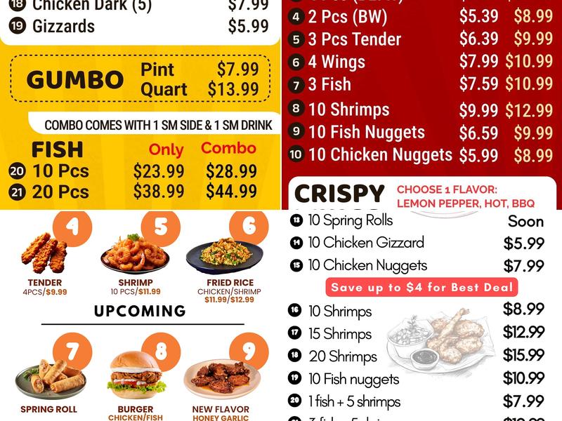 The Hen House Fried Chicken & Seafood - Mansfield Menu