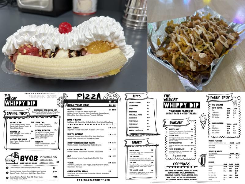 Wildcat Whippy Dip Menu