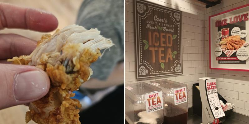 Raising Cane's Chicken Fingers Menu