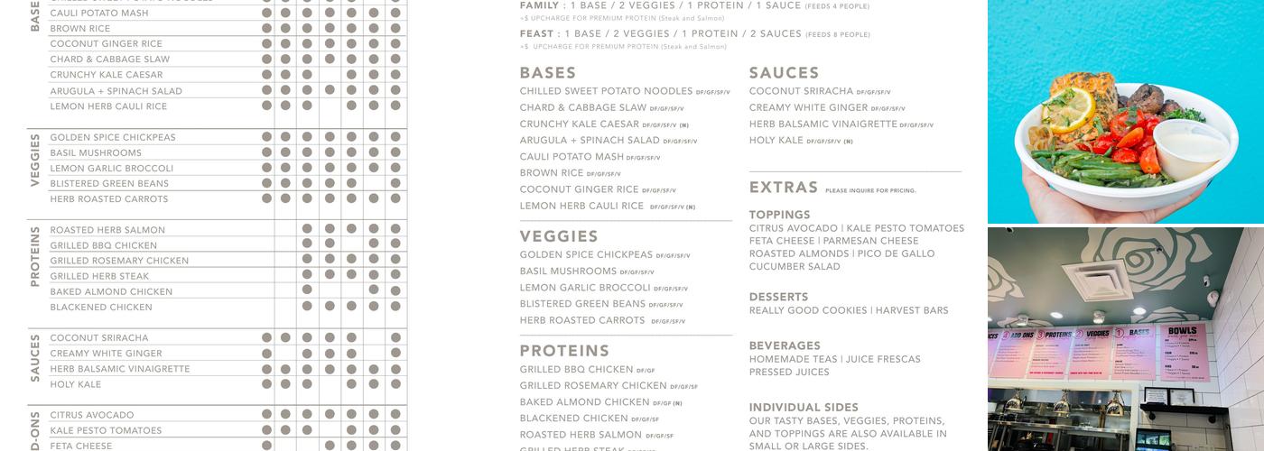 Fresh Kitchen Miami Midtown Menu