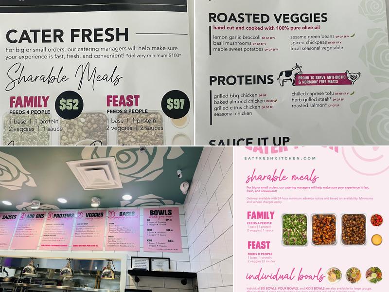 Fresh Kitchen Miami Midtown Menu