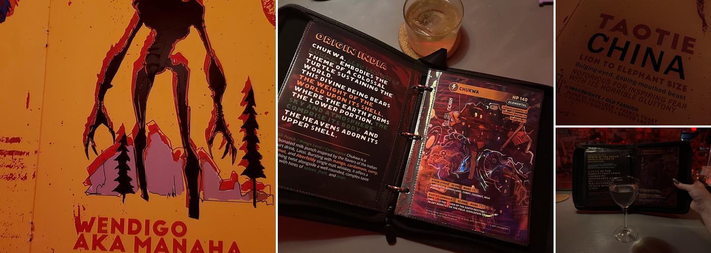 Bar Kaiju Menu