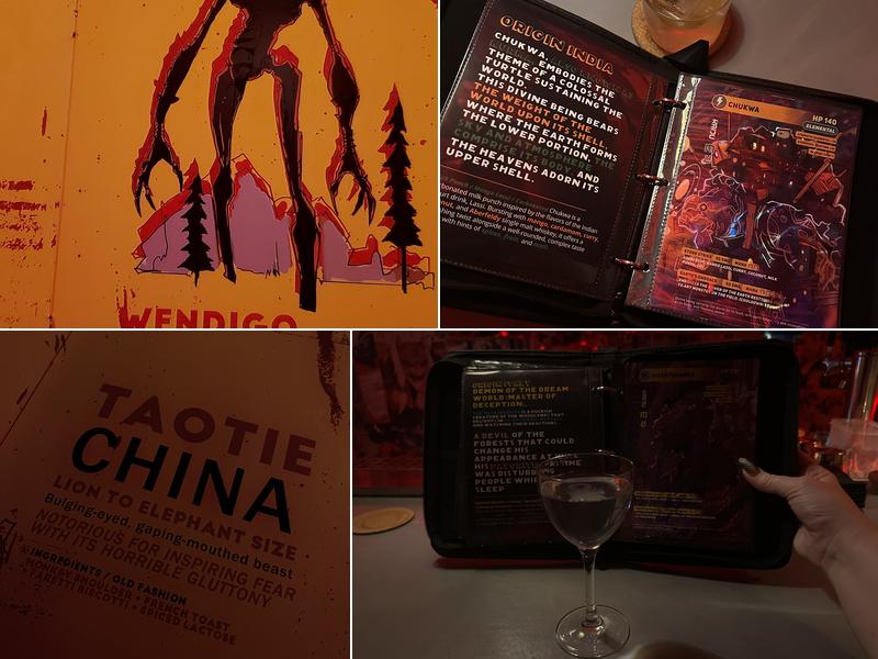 Bar Kaiju Menu