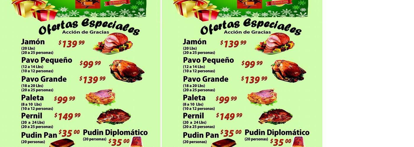 El Rinconcito Menu