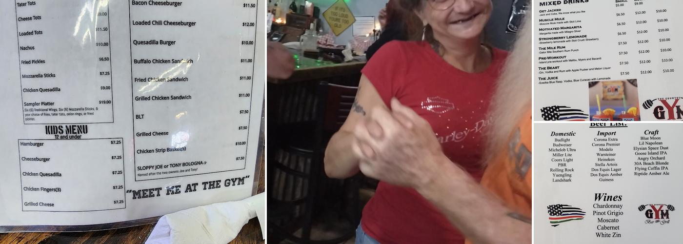 The Country Gym - Milton Menu