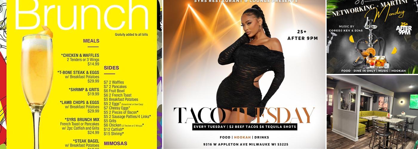 Syrs Restaurant and Lounge Menu