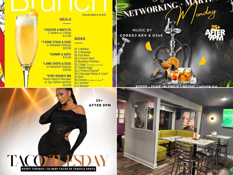 Syrs Restaurant and Lounge Menu