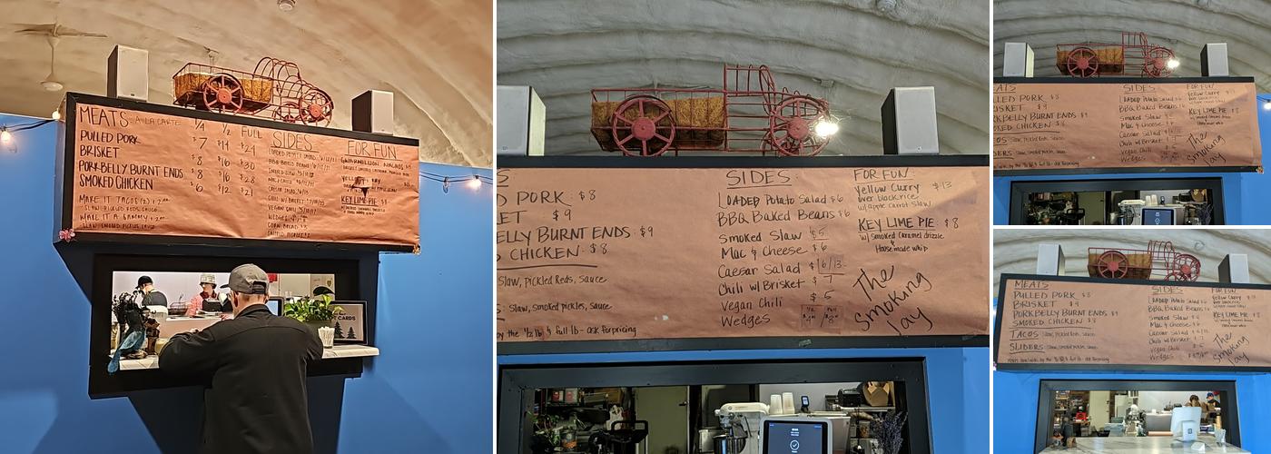 The Smoking Jay Menu