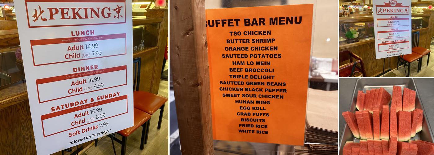 peking Menu