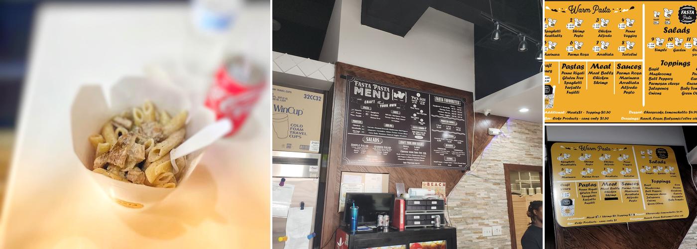 Fasta Pasta Menu